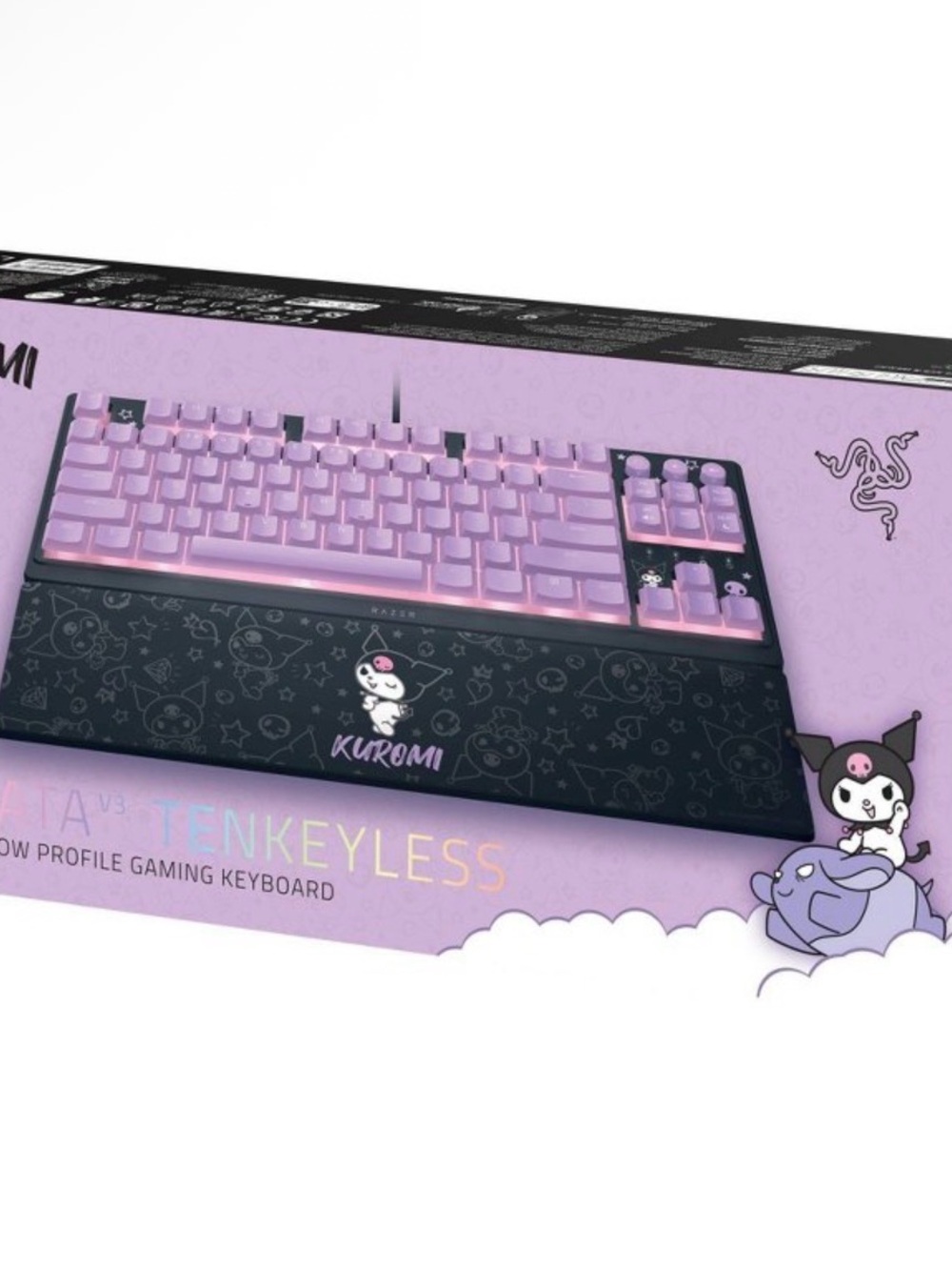 Razer Kuromi Purple and Black Tenkeyless Mechanical Keyboard